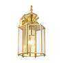 Outdoor Classics 13" High Polished Brass Outdoor Wall Light in scene
