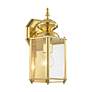Outdoor Classics 13" High Polished Brass Outdoor Wall Light in scene
