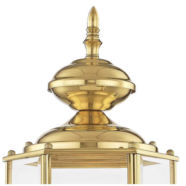 Image 3 Outdoor Classics 14 1/2 inchH Polished Brass Outdoor Post Light more views