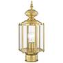 Outdoor Classics 14 1/2"H Polished Brass Outdoor Post Light
