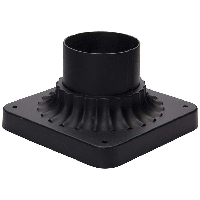 Image 1 Outdoor Essentials 5.75" Wide Black Cast Pier Mount