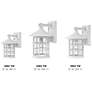 4_Outdoor Freeport Coastal Elements-Large Wall Mount Lantern-Textured White more views
