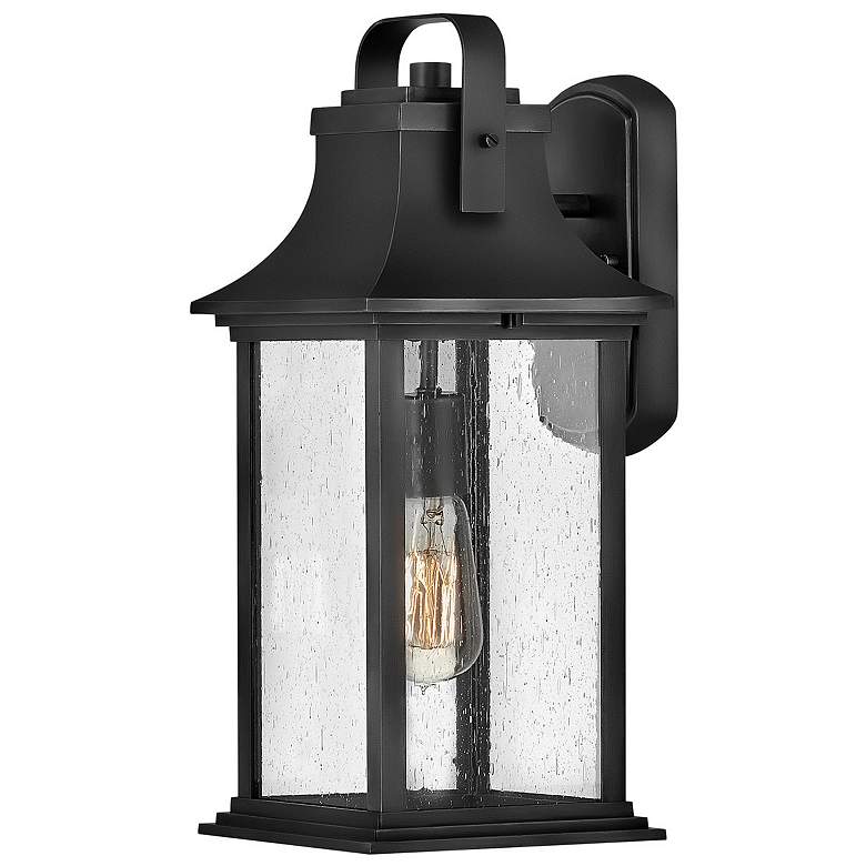 Image 1 Outdoor Grant-Medium Wall Mount Lantern-Textured Black