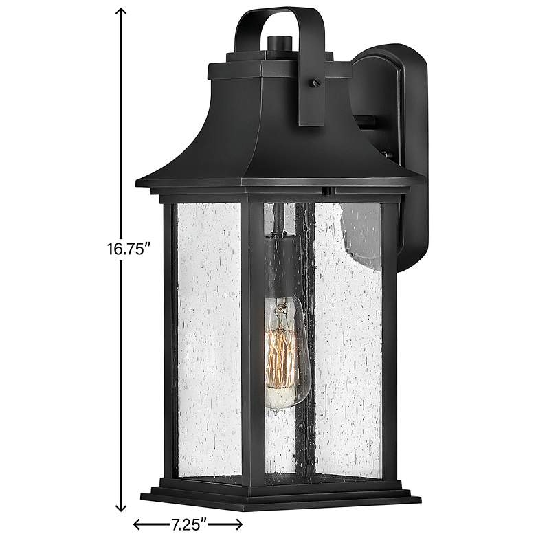 Image 5 Outdoor Grant-Medium Wall Mount Lantern-Textured Black more views