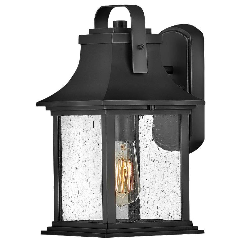 Image 1 Outdoor Grant-Small Wall Mount Lantern-Textured Black