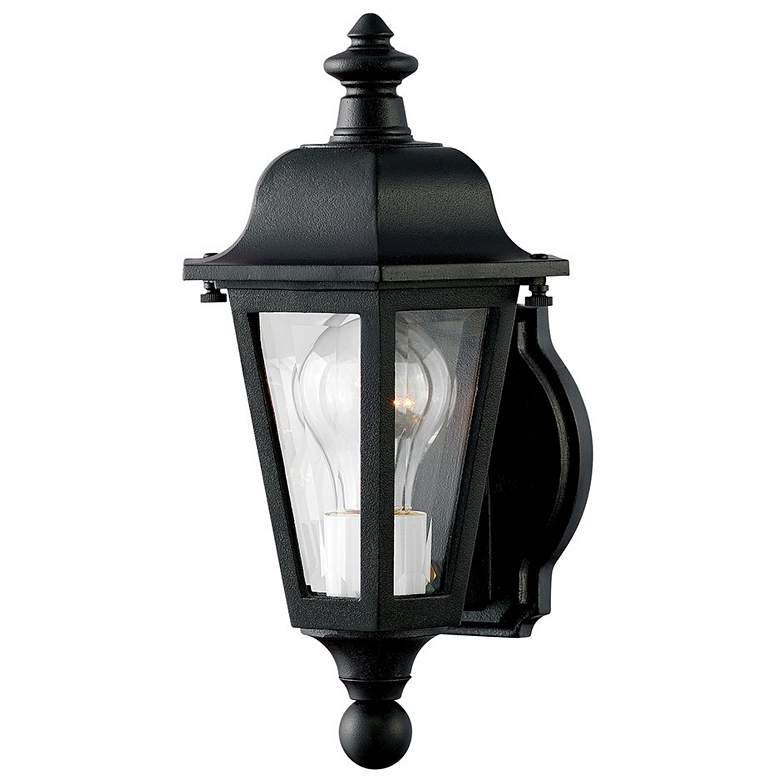 Image 1 Outdoor Manor House-Small Wall Mount Lantern-Black