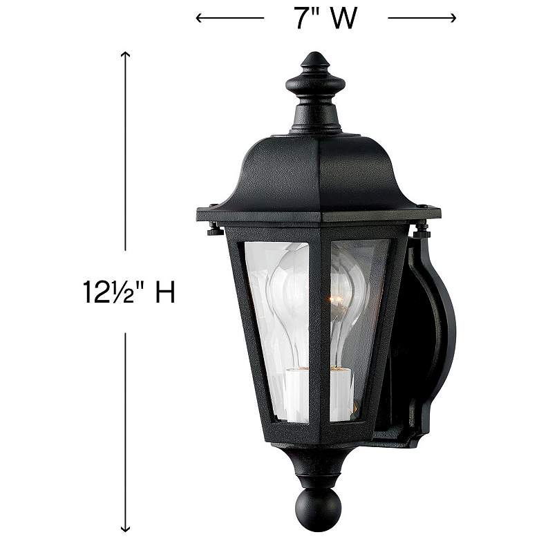 Image 4 Outdoor Manor House-Small Wall Mount Lantern-Black more views