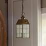 1_Outdoor Nantucket-Medium Hanging Lantern-Aged Brass