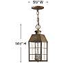 5_Outdoor Nantucket-Medium Hanging Lantern-Aged Brass more views