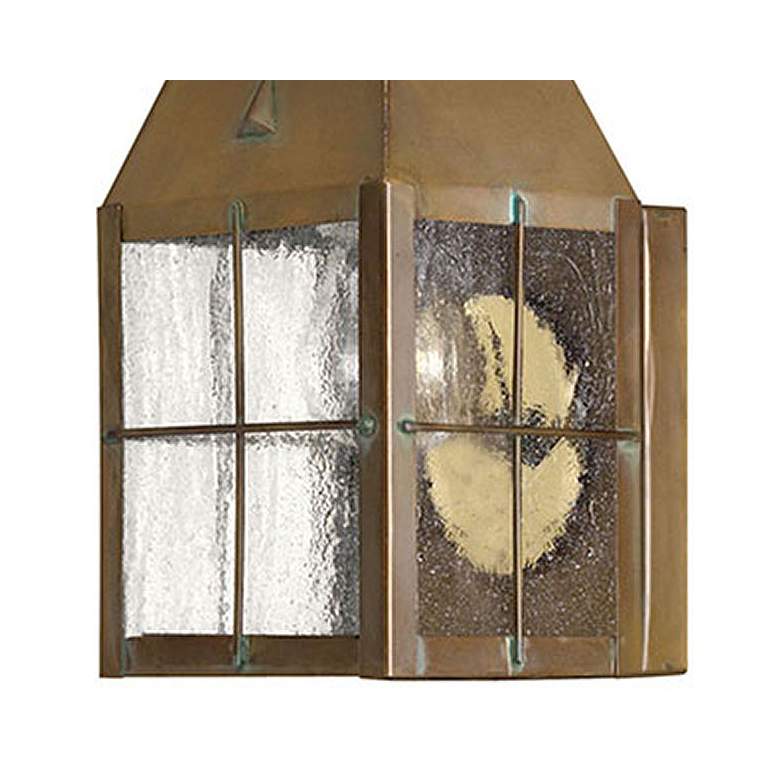 Image 2 Outdoor Nantucket-Small Wall Mount Lantern-Aged Brass more views
