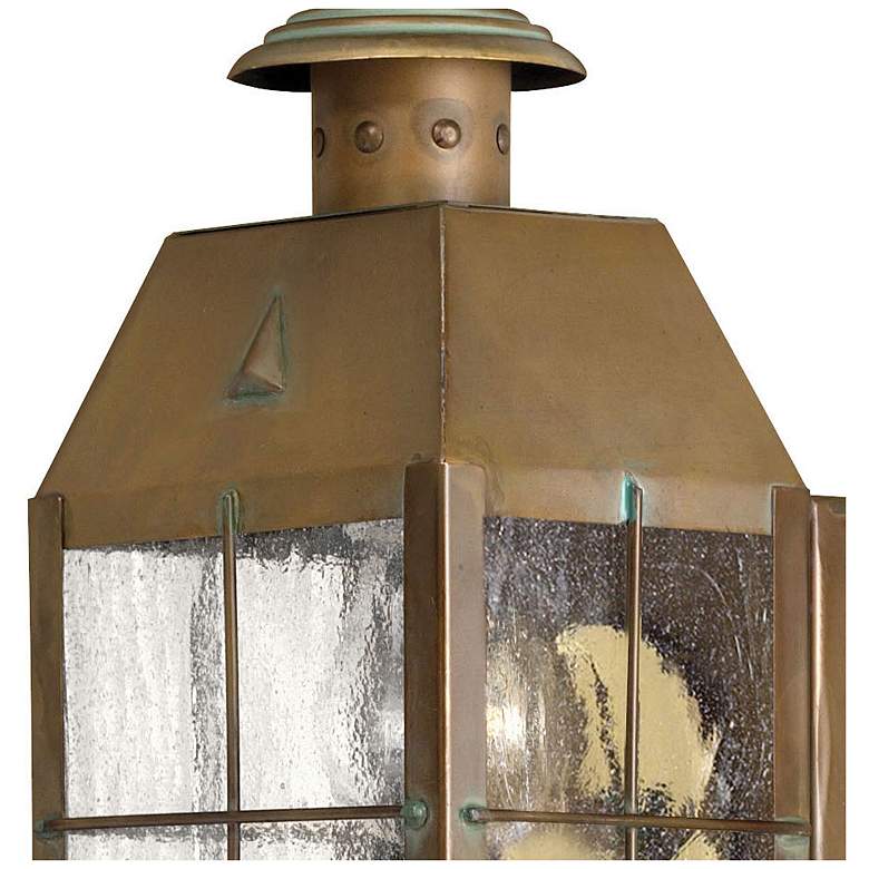 Image 3 Outdoor Nantucket-Small Wall Mount Lantern-Aged Brass more views
