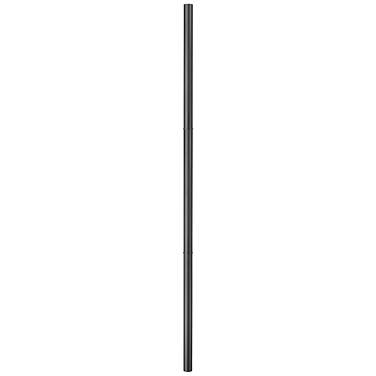 Outdoor Post 121" High Black Direct Burial Pole