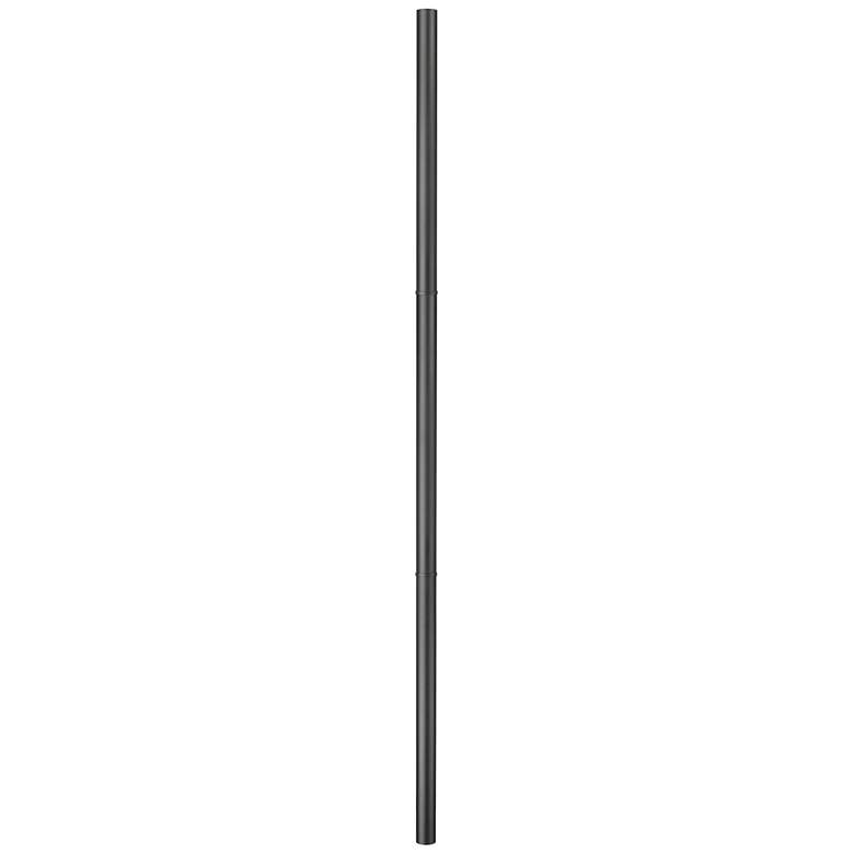 Image 1 Outdoor Post 121" High Black Direct Burial Pole