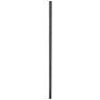 Outdoor Post 121" High Black Direct Burial Pole