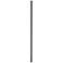 Outdoor Post 121" High Black Direct Burial Pole