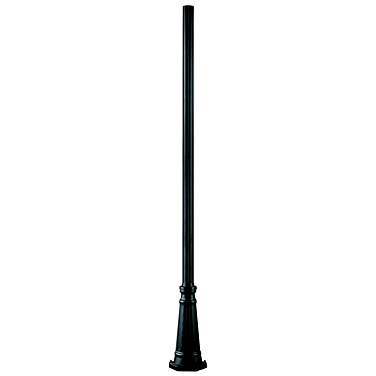 Outdoor Post 96" High Black Outdoor Pole with Base