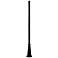 Outdoor Post 96" High Black Outdoor Pole with Base