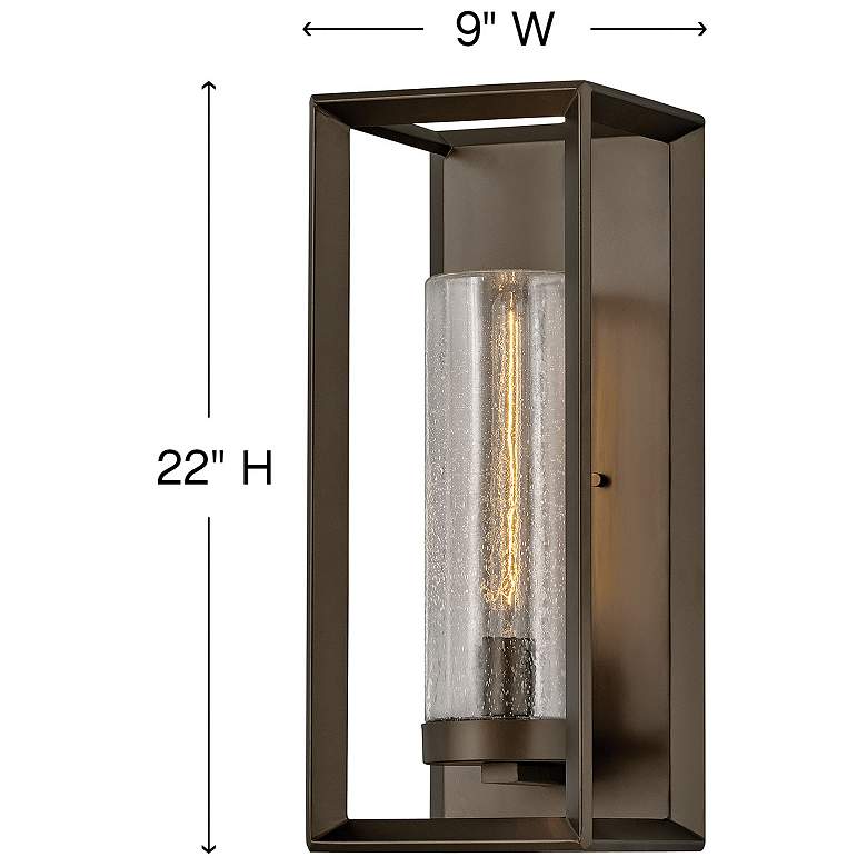 Image 3 Outdoor Rhodes-Large Wall Mount Lantern-Warm Bronze more views