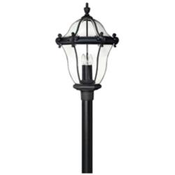 Outdoor San Clemente-Extra Large Post Top Pier Mount Lantern-Museumblack