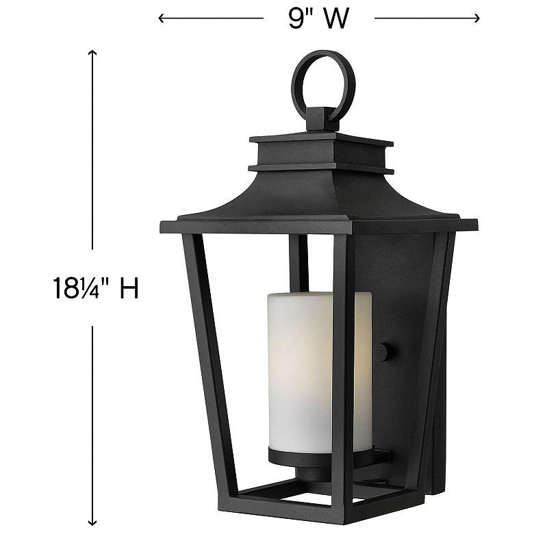 Image 4 Outdoor Sullivan-Small Wall Mount Lantern-Black more views
