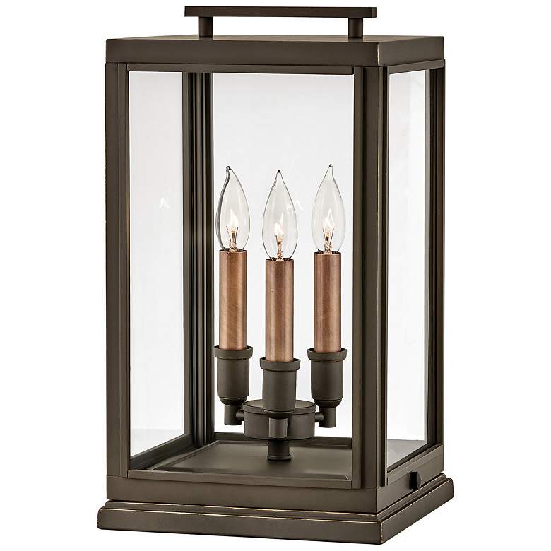 Image 1 Outdoor Sutcliffe-Large Pier Mount Lantern-Oil Rubbed Bronze