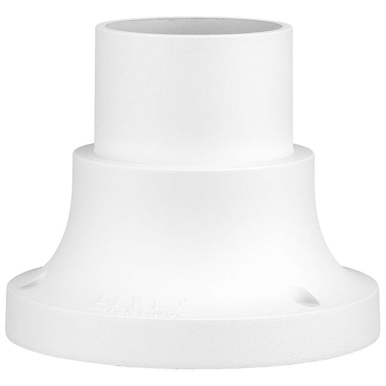 Image 2 Outdoor Textured White Pier Mount Adapters