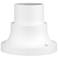 Outdoor Textured White Pier Mount Adapters