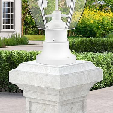 Outdoor Textured White Pier Mount Adapters