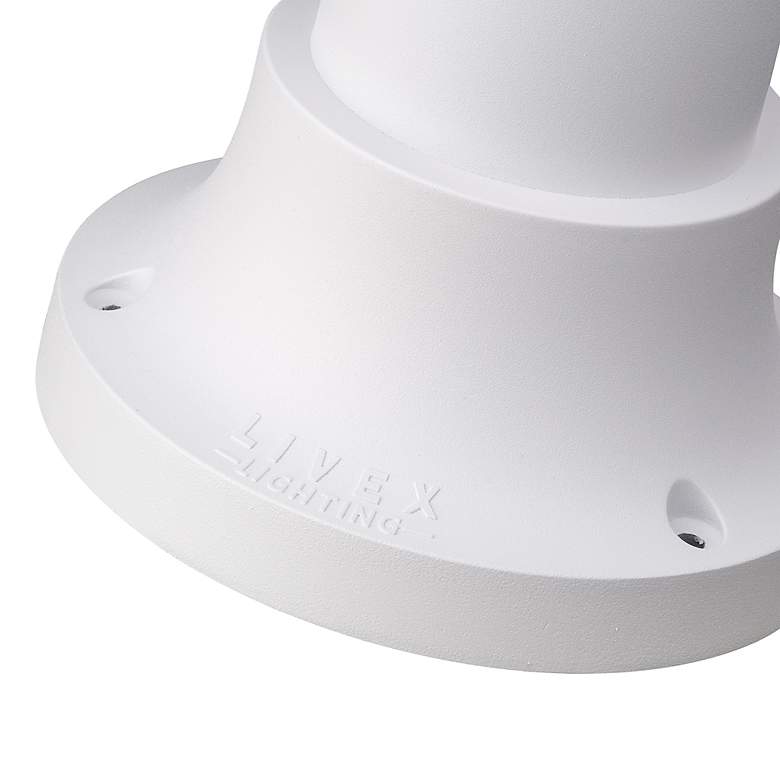 Image 5 Outdoor Textured White Pier Mount Adapters more views