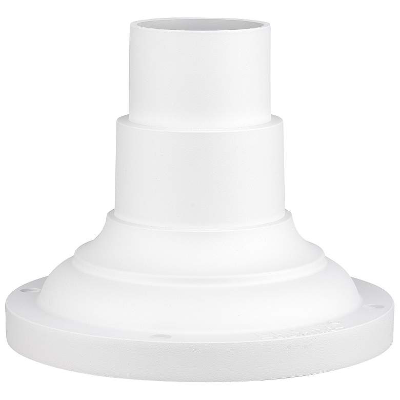 Image 1 Outdoor Textured White Pier Mount Adapters