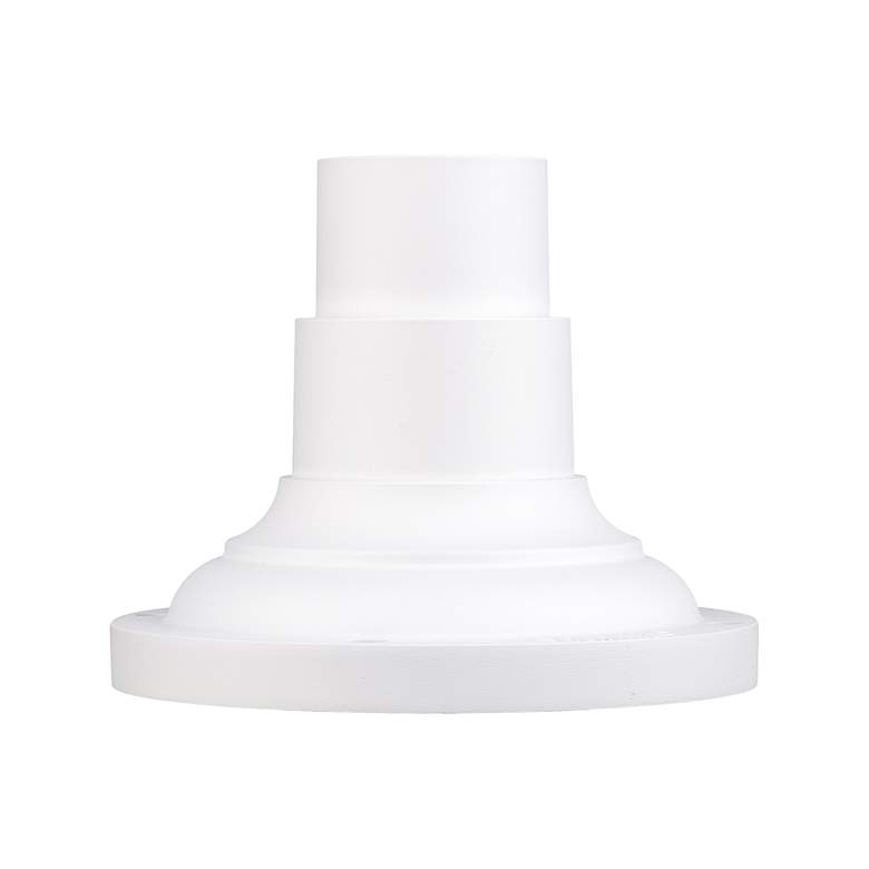 Image 3 Outdoor Textured White Pier Mount Adapters more views
