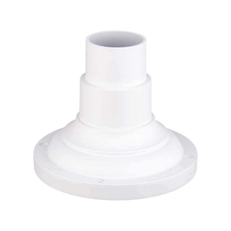 Image 4 Outdoor Textured White Pier Mount Adapters more views
