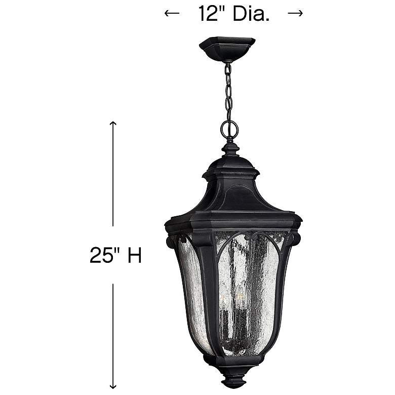 Image 4 Outdoor Trafalgar-Large Hanging Lantern-Museum Black more views