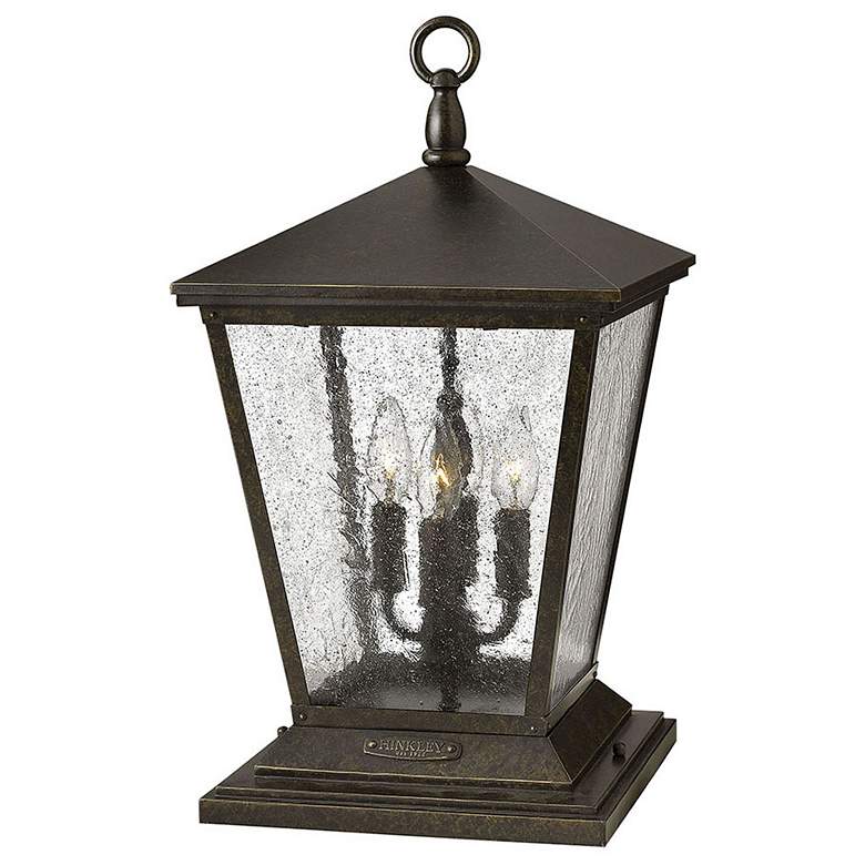 Image 1 Outdoor Trellis-Large Pier Mount Lantern-Regency Bronze