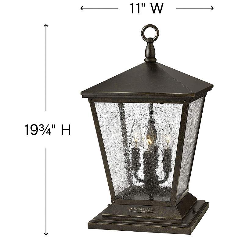 Image 4 Outdoor Trellis-Large Pier Mount Lantern-Regency Bronze more views