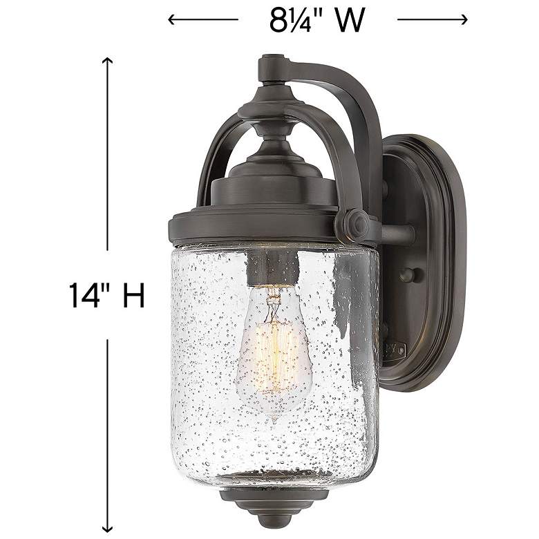 Image 4 Outdoor Willoughby-Small Wall Mount Lantern-Oil Rubbed Bronze more views