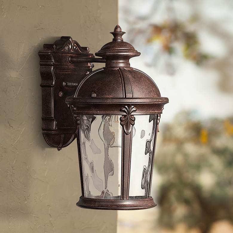 Image 1 Outdoor Windsor-Extra Small Wall Mount Lantern-River Rock