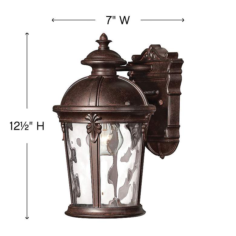 Image 3 Outdoor Windsor-Extra Small Wall Mount Lantern-River Rock more views