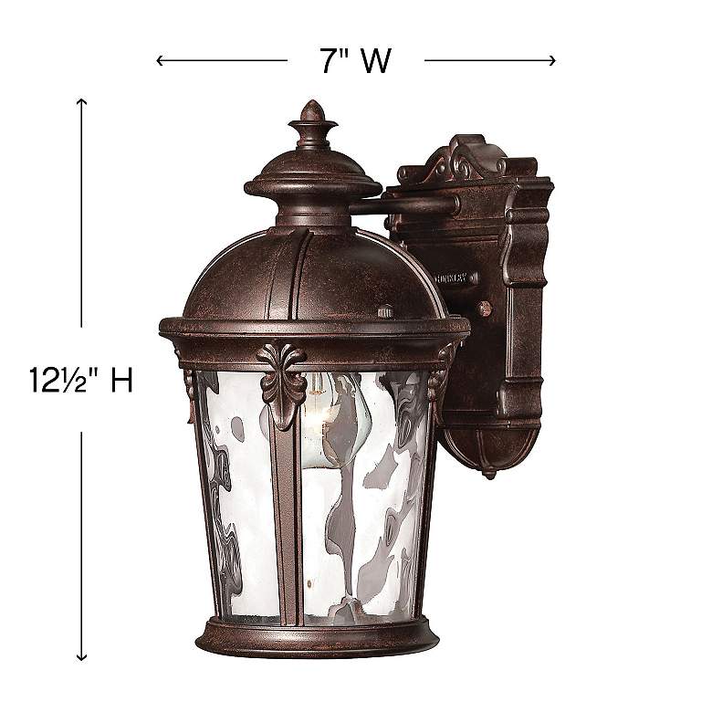 Image 4 Outdoor Windsor-Extra Small Wall Mount Lantern-River Rock more views