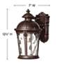 Outdoor Windsor-Extra Small Wall Mount Lantern-River Rock