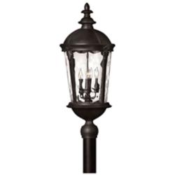 Outdoor Windsor-Large Post Top Or Pier Mount Lantern-Black