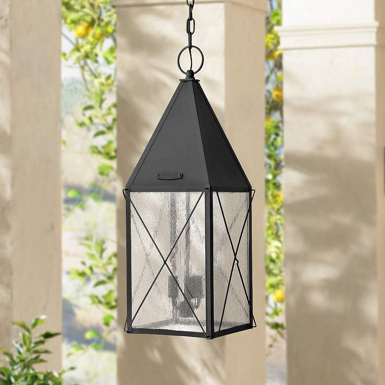 Image 1 Outdoor York-Large Hanging Lantern-Black