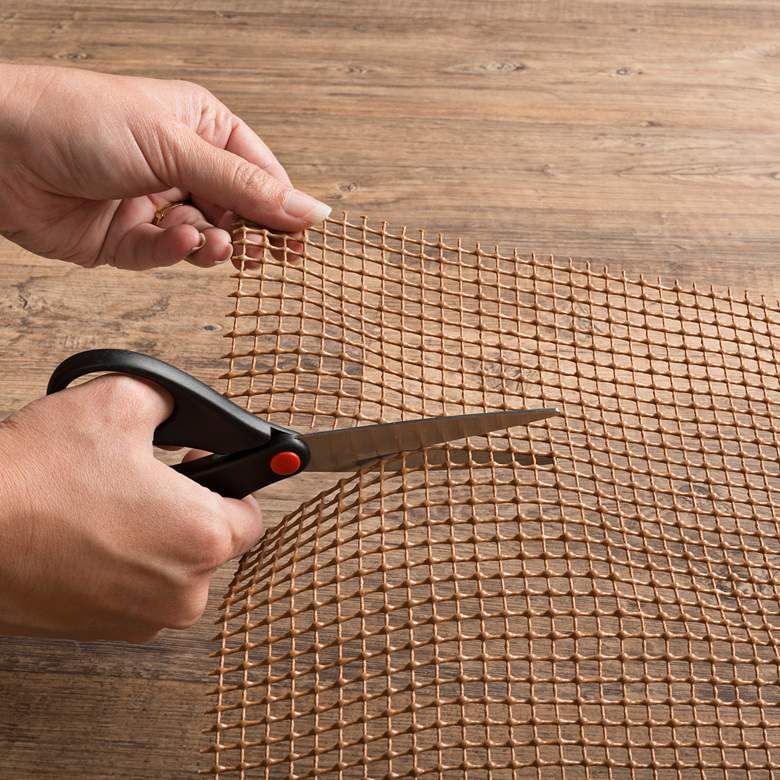 Image 1 OutdoorGrip 0007C 5'5"x7'11" Brown All-Weather Rug Pad