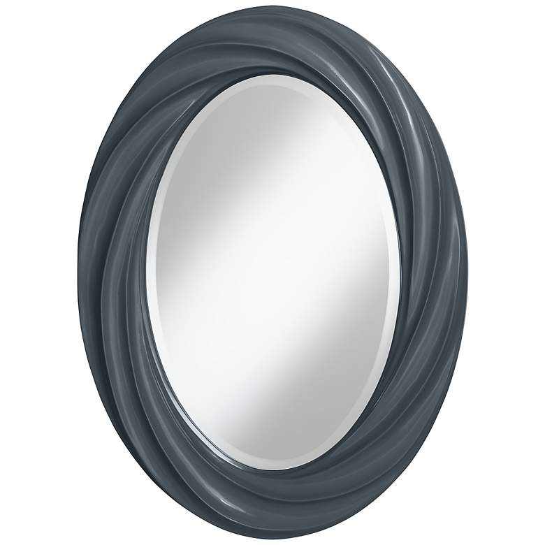 Image 1 Outer Space 30 inch High Oval Twist Wall Mirror