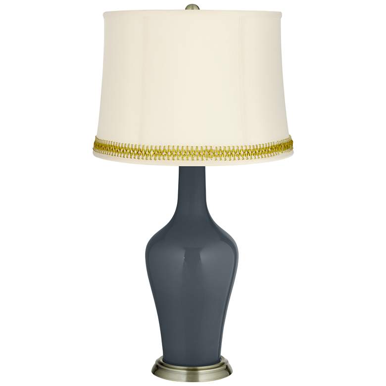 Image 1 Outer Space Anya Table Lamp with Open Weave Trim