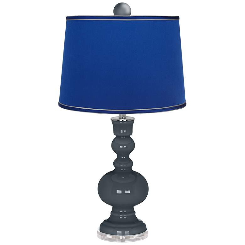 Image 1 Outer Space Apothecary Lamp-Finial and Dark Blue Shade
