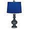 Outer Space Apothecary Lamp-Finial and Dark Blue Shade