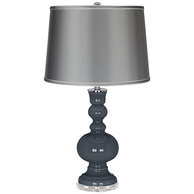 Image 1 Outer Space - Satin Charcoal Shade Apothecary Table Lamp