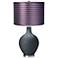 Outer Space - Satin Purple Zig Zag Shade Ovo Table Lamp