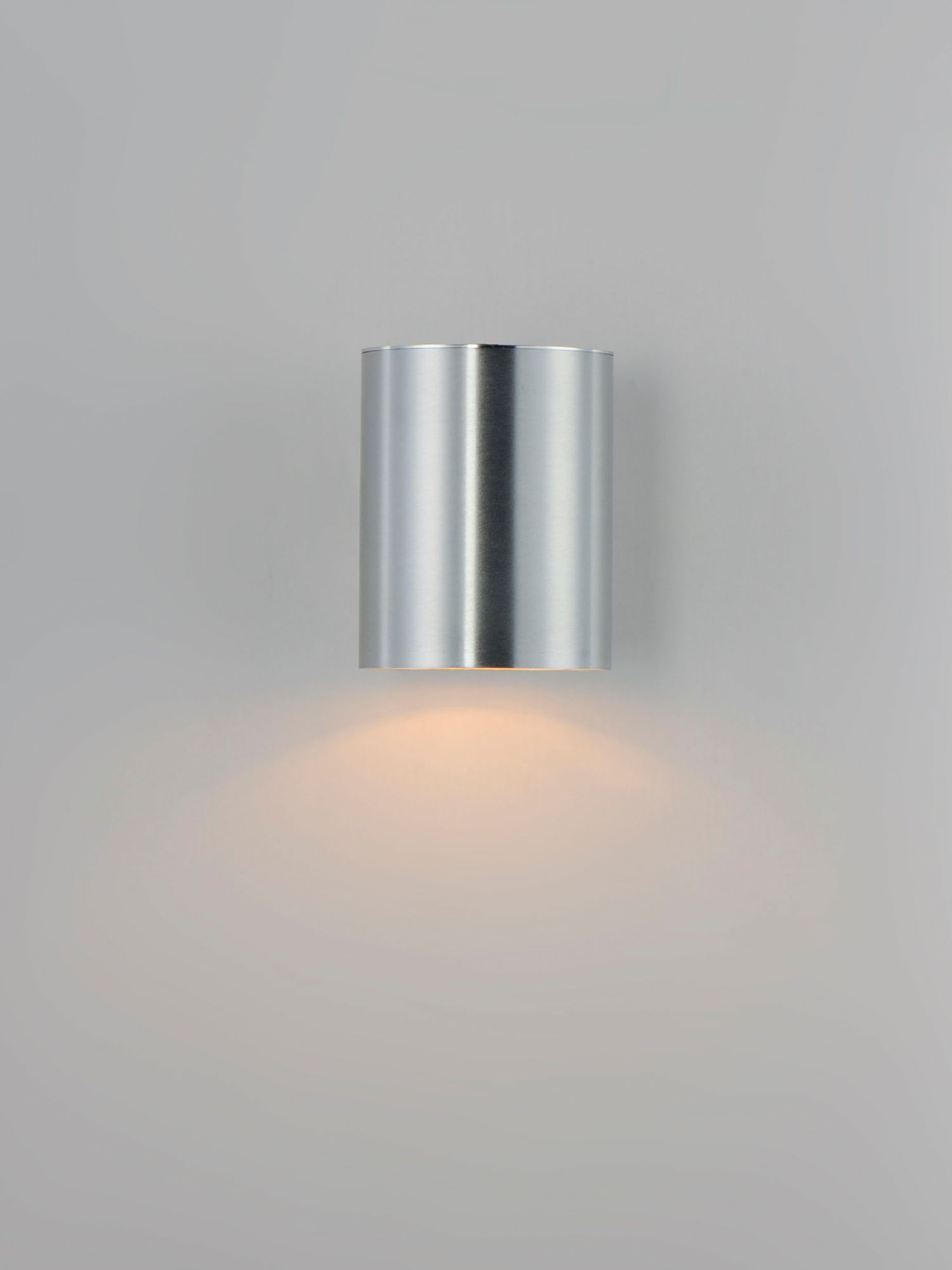 Image 2 Outpost 1-Light 7.25"H LED Outdoor Wall Sconce - Brushed Aluminum more views